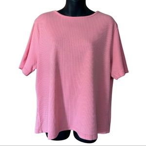 RIBBED SHORT SLEEVE TSHIRT SIZE XL